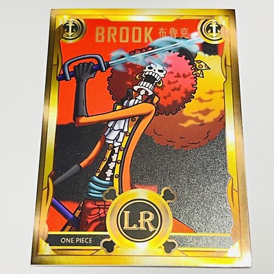 One Piece Doujin Textured Gold Foil Full Art LR Card - Brook