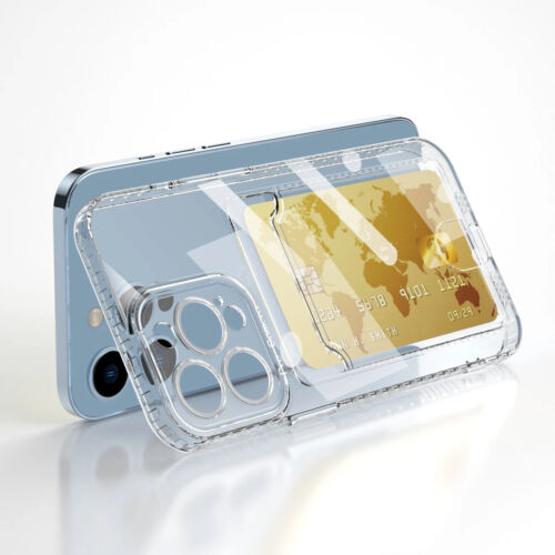 Slot Cover Card Holder Case For Samsung S24 S23 S22 S21FE A54 A52 Thin - Bild 1 von 13