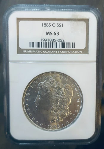NGC Uncirculated 1885 O New Orleans Morgan Silver $1 Dollar U.S. Coin 90% SILVER