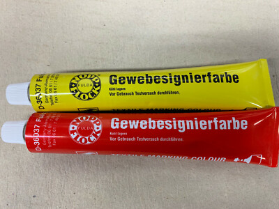 FIXON / Gewebesignierfarbe / GELB , 100ml / Textile Marker / H. Flockenhaus