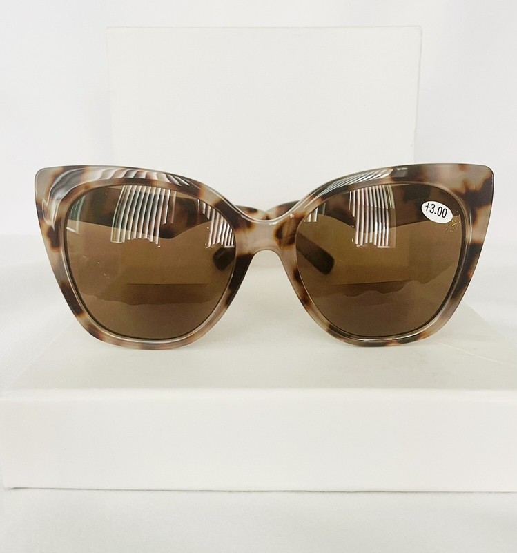 WMNS JM FASHION BIFOCAL READING SUNGLASSES READERS GLASSES CATEYE TORTOISE CUTE!