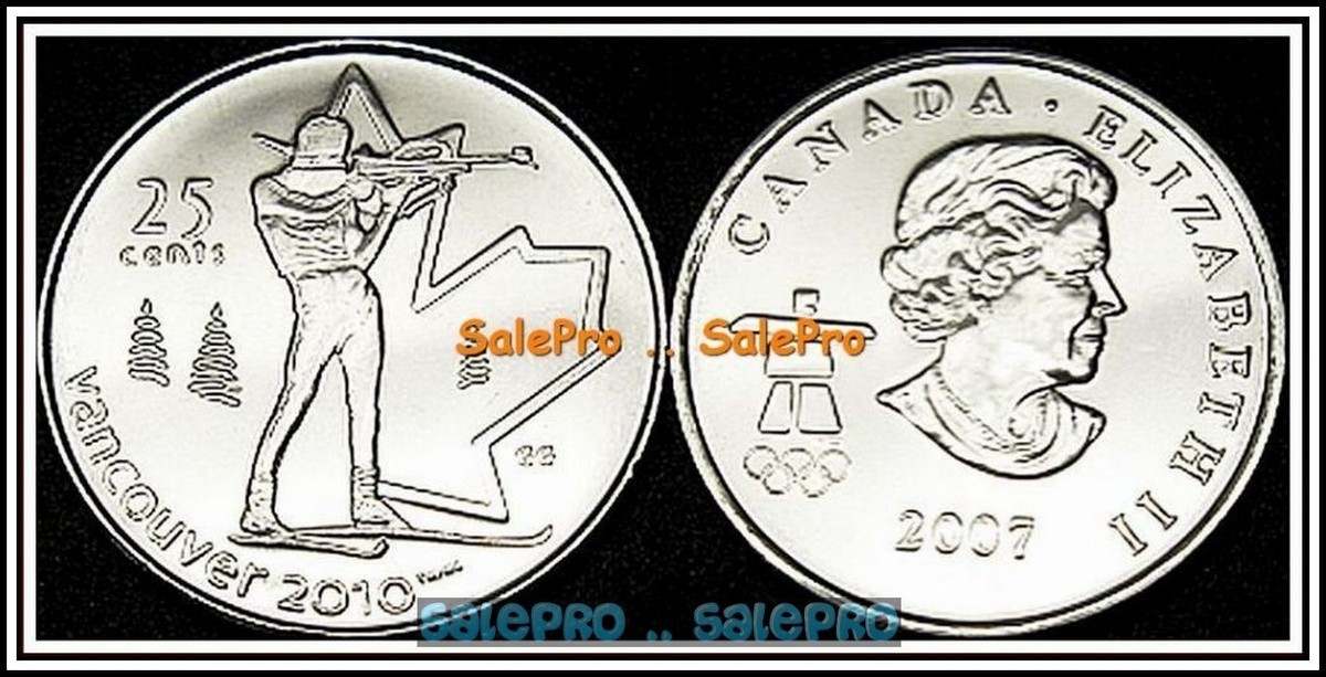CANADA 2007 CANADIAN QUARTER WINTER OLYMPIC BIATHLON