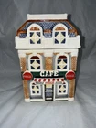 Vintage 1996 Town Square Christmas Collection Coca Cola Cafe Cookie Jar (Read)