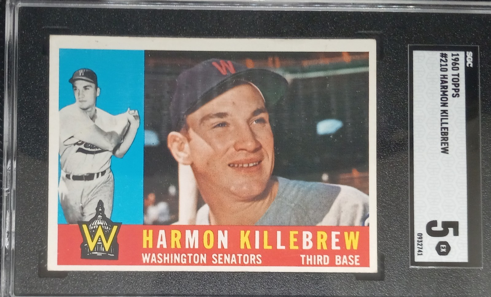1960 Topps Harmon killebrew #210 Sgc 5