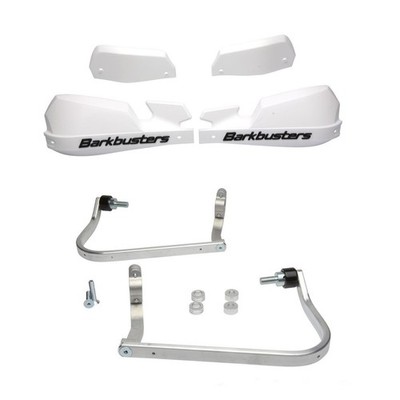 BarkBusters VPS White Handguard & Two Point Mount BMW F800 GS 2008 - 2012