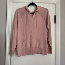 Athleta Evergreen Hydrangea Pink Sweater Hoodie Size Medium