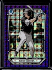 2026 Bowman Colby Shelton Chrome Purple Geometric Refractor 1st #/250 White Sox