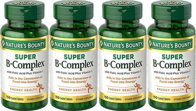 Nature's Bounty B-Complex with Folic Acid Plus Vitamin C, Tablets 150 Each (Pack