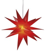 Saico Led-Stern Mit Timer Ø 35 Cm Warmweiß Rot Led Stern