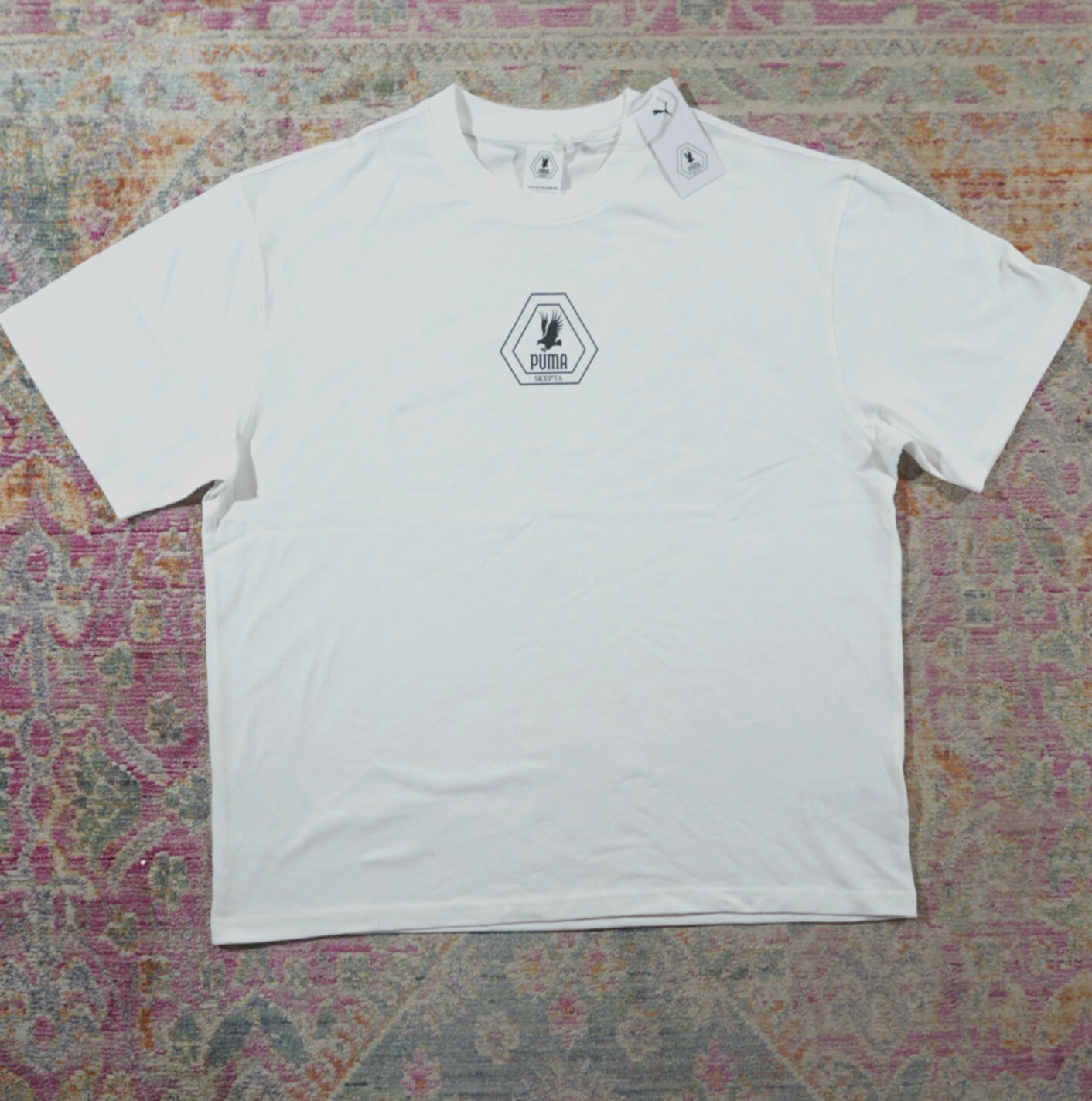 Skepta X Puma Graphic Tee White L (24" PTP) RRP £55 Boy Better Know BBK Grime image 2