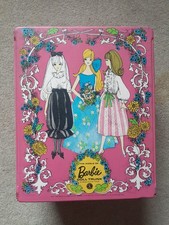 Vintage BARBIE The World Of Barbie Pink Doll Trunk Carrying Case Mattel 1969