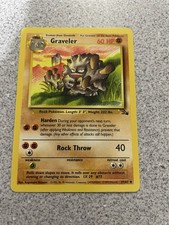 Vintage 1999 Pokémon TCG Graveler Fossil, Uncommon Card 37/62