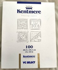 Kentmere Select VC Resin Coat DARKROOM Paper 8 x 10 Glossy 100 Sheets NEW IN BOX