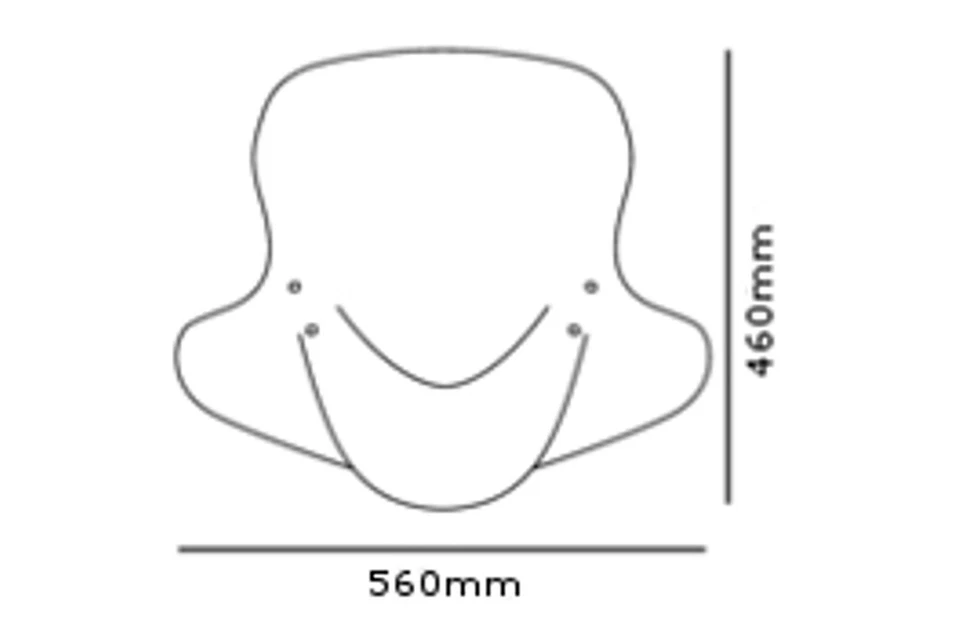 Puig City Touring Screen Windshield Light Smoke Keeway Hurricane 50 2021 - 2026 - Image 2 of 4