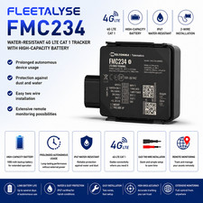Fleetalyse FMC234 4G GPS Tracker Waterproof + 14 Day Free Trial for trailer