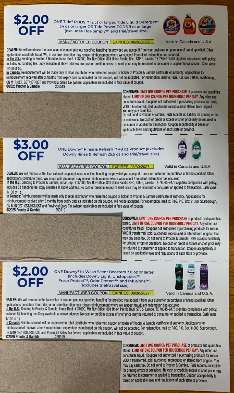 COUPONS: TIDE (Pods or Liquid) & DOWNY (Rinse & Refresh & In-Wash Scent Boosters