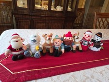 Rudolph the Red Nosed Reindeer plush toys, most w/ original tags