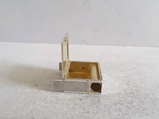 UNUSUAL VICTORIAN ANTIQUE SOLID SILVER VESTA CASE  INC. STANHOPE.     LON. 1885