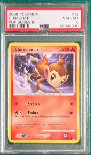 Chimchar graded PSA 8 for sale on eBay