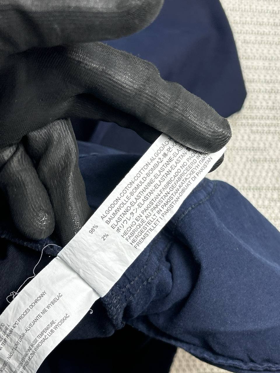 Zara Daily Ankle Pants Mens 36 Blue Canvas Cotton Stretch Mid Rise Tapered Leg thumbnail 9