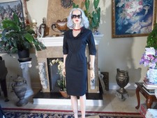New Prada Black Seamed Sheath Dress IT 38 / US 2