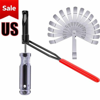 Valve Lash Adjustment Tool Set – Angled Feeler Gauge & Jam Nut Wrench, JNSOET Brand