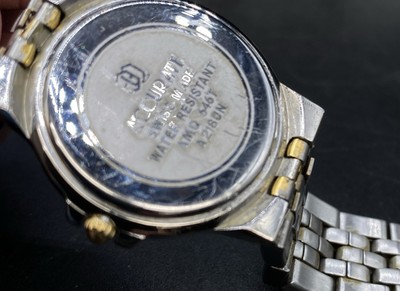 Swiss Made Accurate Watch Textured Band Date Dial Stainless  display picture 1