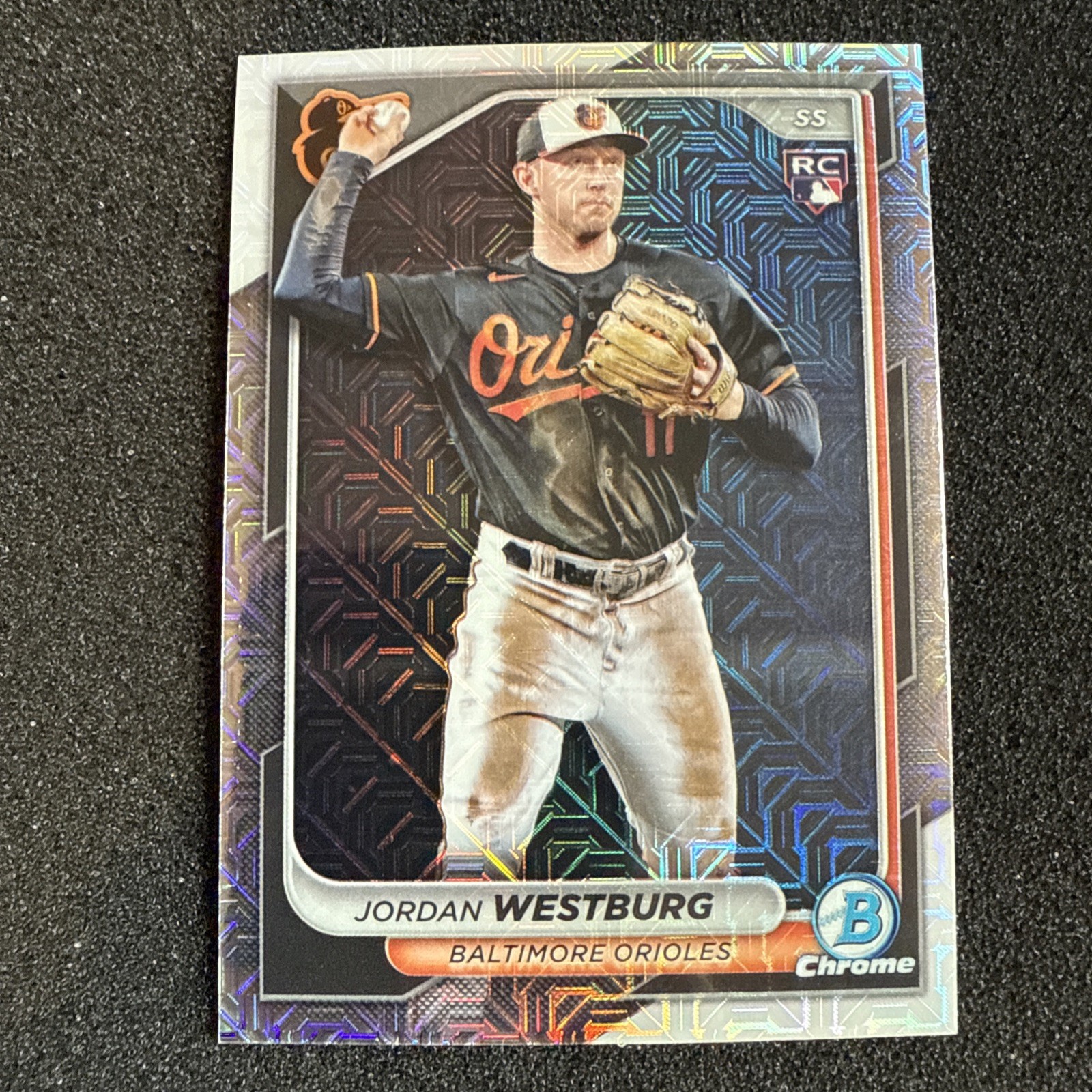 2024 Bowman Chrome Jordan Westburg Mega MOJO Refractor #17 Orioles RC