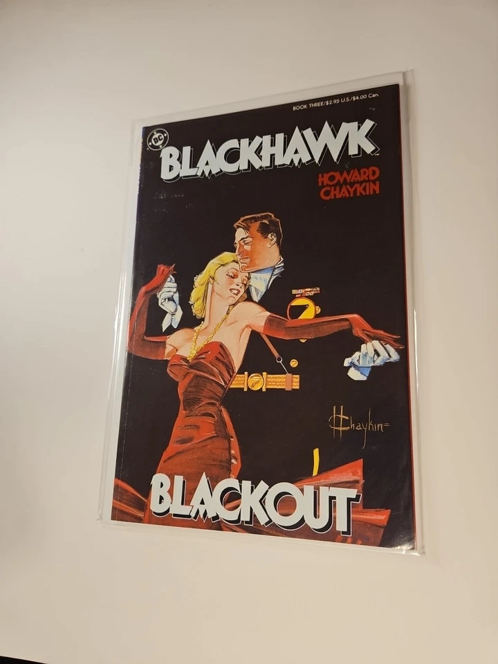 Blackhawk #3 Blackout Graphic Novel Howard Chaykin Capa 1988 DC Comics TPB  - Imagem 4 de 4
