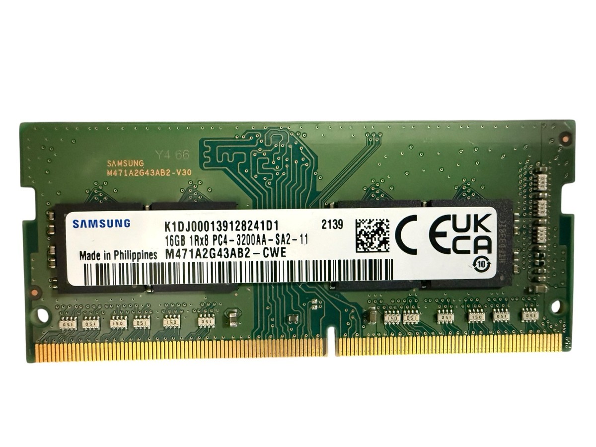 Samsung 16GB DDR4 3200MHz PC4-3200 Laptop RAM SO-DIMM M471A2G43AB2