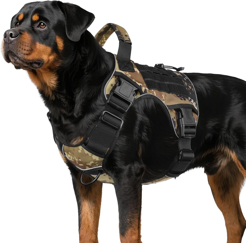 Dog Harness for Large Dogs Heavy Duty, No Pull Tactical Dog Harne