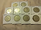 10 1962D  FRANKLIN SILVER   HALF DOLLARS-YOU DECIDE GRADE-GREAT COINS