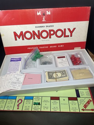 1972 #402 Monopoly Greece Greek Waddingtons Complete