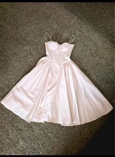 HOUSE OF CB MADEMOISELLE Ballerina Pink Midi Dress Size M