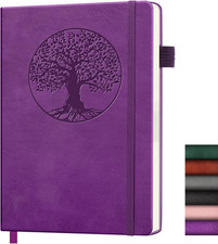 Lined Journal Notebook, A5 Leather Vintage Journals for Writing, 256 Pages Colle