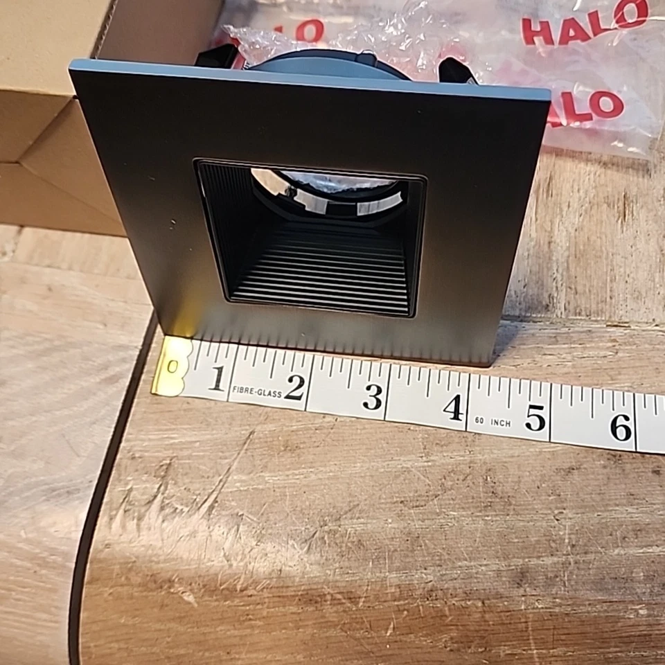 Halo 3" Recessed Ceiling Light Square Adjustable Baffle Trim TUSCAN BRONZE (cos) - Image 4 of 4