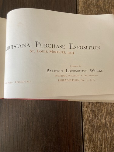 Baldwin Locomotive Works Philadelphia Louisiana Purchase Exposition -1904 - Picture 7 of 24