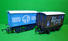 Hornby OO Gauge R009 12T Closed Vans R205 Van Houten & R206 Fine Fish Vent Wagon