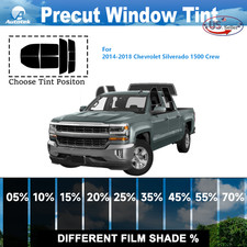 Precut 2ply Window Tint Film Kit For 2014-2018 Chevrolet Silverado 1500 Crew Cab Precut 2ply Window Tint Film Kit For 2014-2018 Chevrolet Silverado 1500 Crew Cab