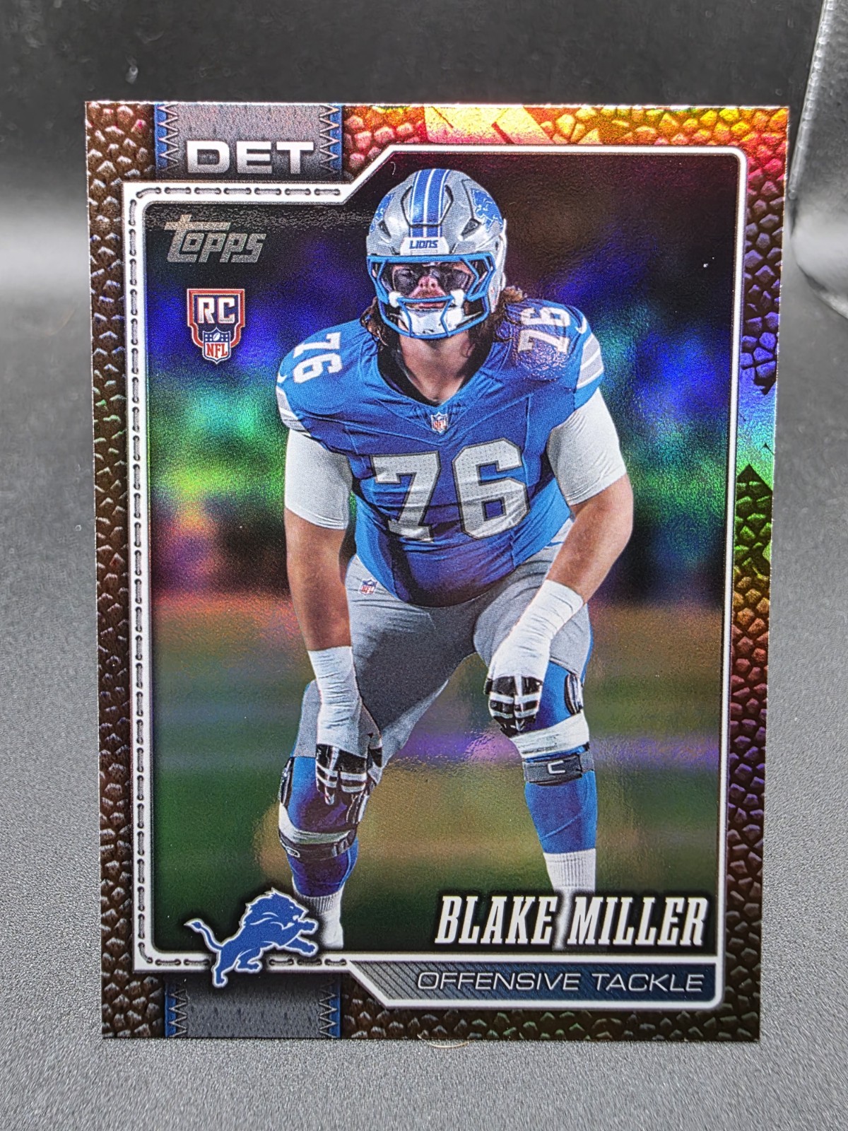 2026 Topps Flagship Football Blake Miller (RC) Leather Refractor