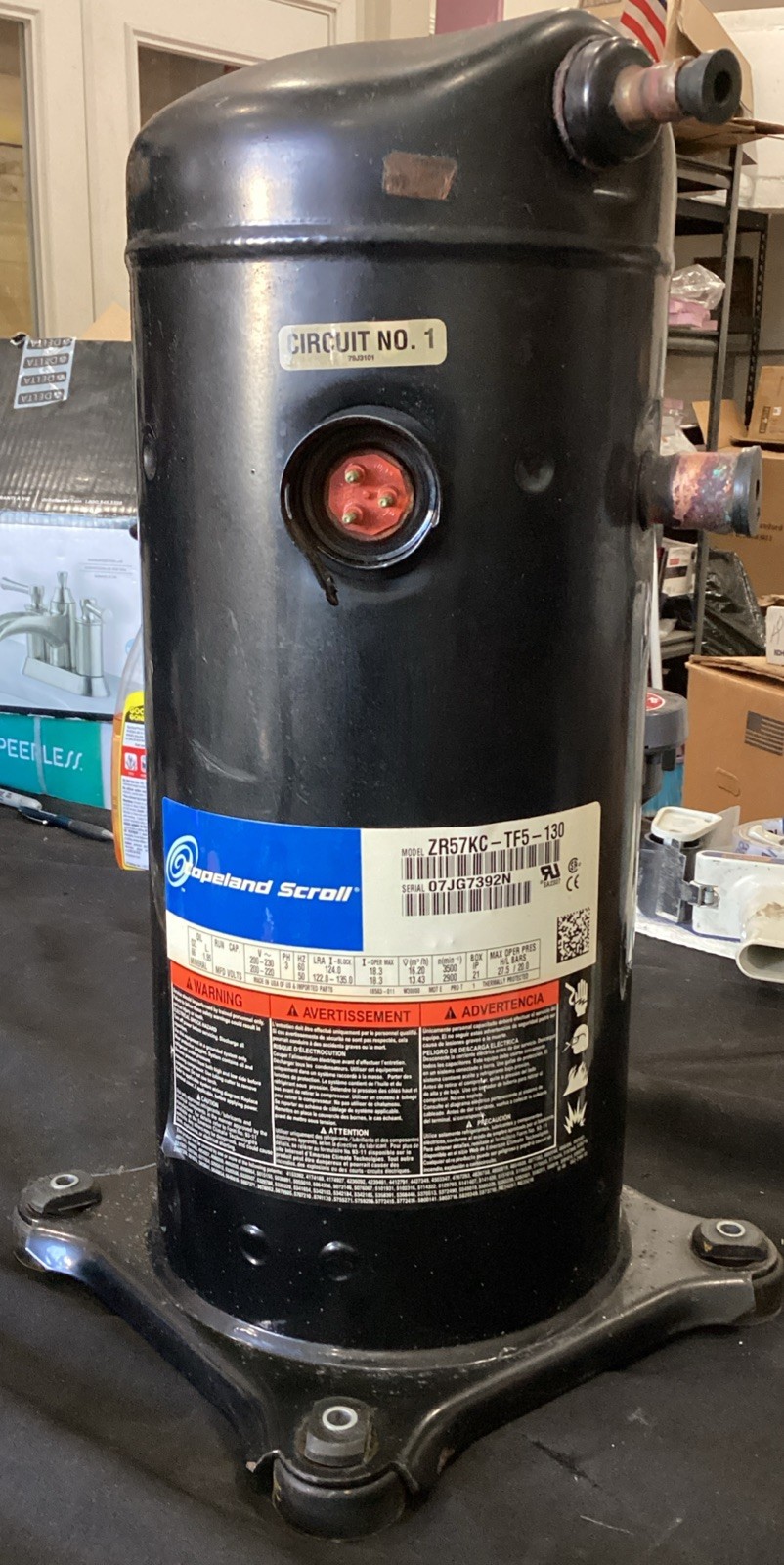 Zr57kce-tf5-830 4 3/4hp R22 W9