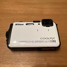 Nikon COOLPIX AW100 Waterproof Digital Camera 5X Zoom Used Condition