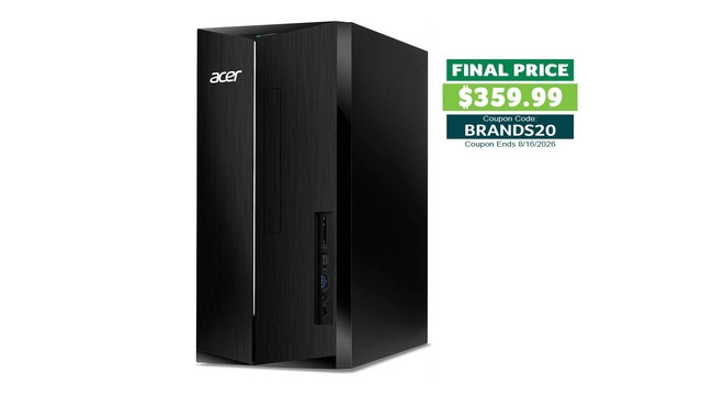 Acer Aspire Desktop i5-14400 14th Gen 16GBRAM(8GB*2) 1TB SSD UHD 730 Refurb