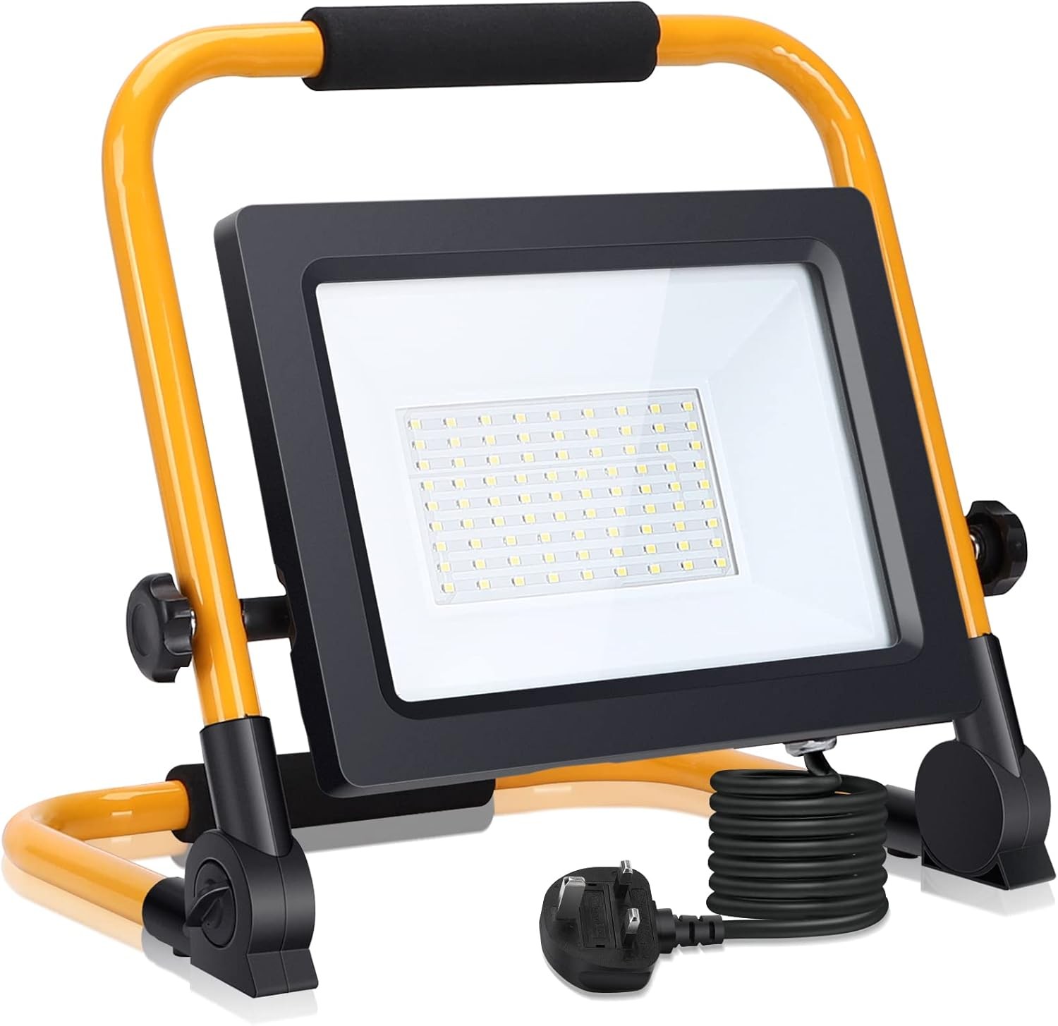 Aigostar 50W 4500LM LED Folding Floodlight IP65 Portable Work Light with 5.9ft