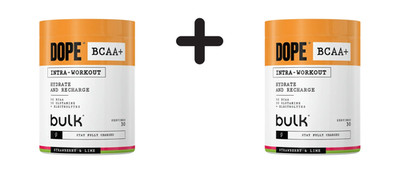 2 x Bulk Dope BCAA+ (360g) Strawberry and Lime (90,21 EUR/kg)