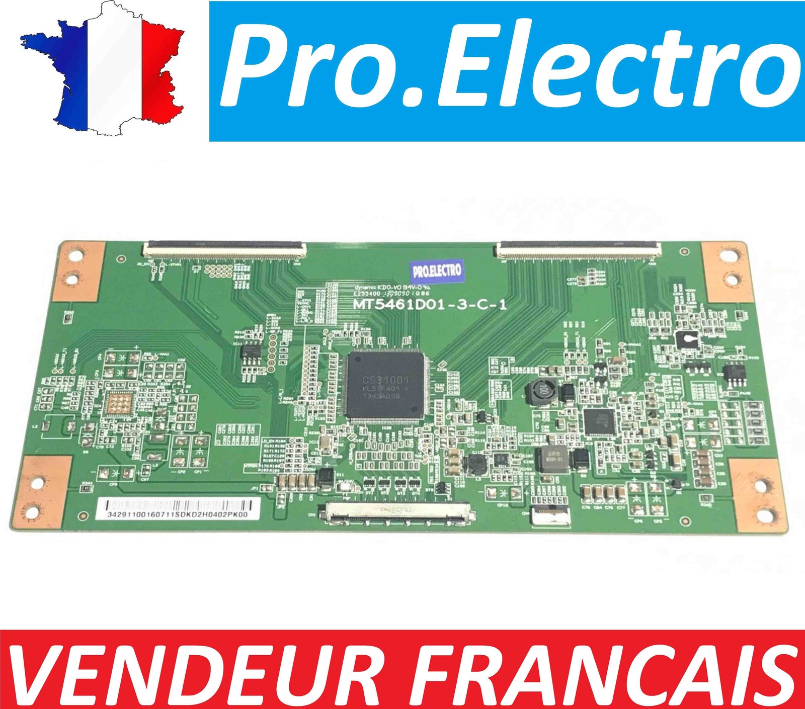 Réparer écran noir TV Thomson 55UZ8766 avec la carte T-CON MT5461D01-3-C-1