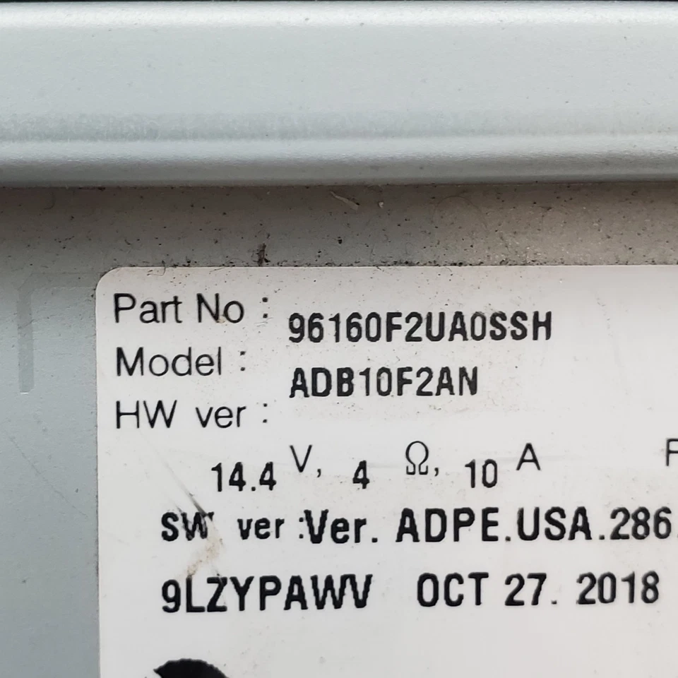 Hyundai Elantra 2019-2020 receptor de radio pantalla táctil 96960-F2UA0-SSH Foto 2 de 4