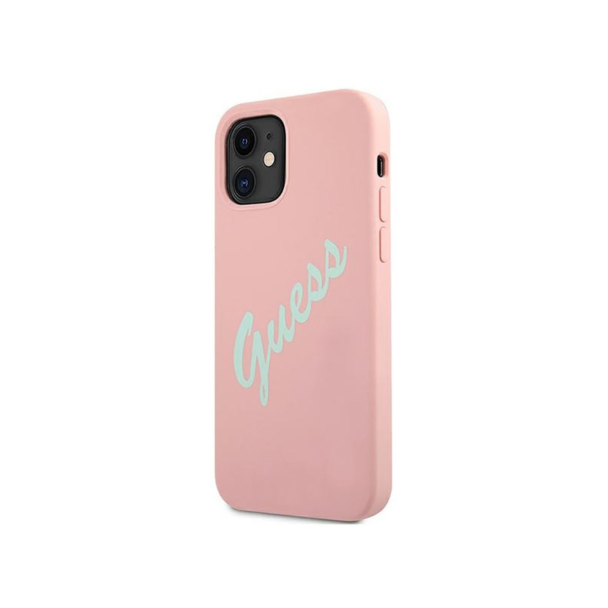 Coque iPhone 12 Mini Guess silicone rose, l'accessoire tendance de votre quotidien connecté