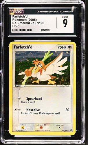 Farfetch'd graded CGC 9 for sale on eBay