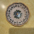Hand Painted Italian Deruta Pottery Plate – Maiolica Art Signed Mare Tiberina